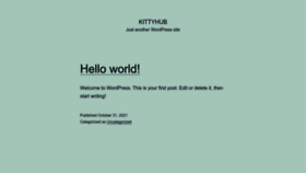What Kittyhub.net website looked like in 2022 (1 year ago)