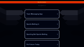 What Kingbet.io website looked like in 2022 (1 year ago)