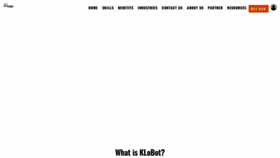 What Klobot.ai website looked like in 2022 (1 year ago)