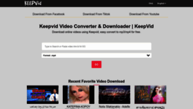 What Keepvid.vip website looked like in 2022 (1 year ago)