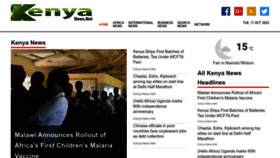 What Kenyanews.net website looked like in 2022 (1 year ago)