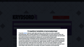 What Krydsord.net website looked like in 2022 (1 year ago)