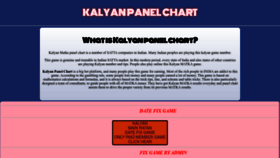 What Kalyanpanelchart.in website looked like in 2022 (1 year ago)
