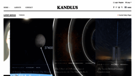 What Kandlus.net website looked like in 2022 (1 year ago)