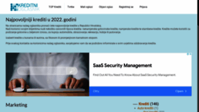 What Kreditni-oglasnik.com website looked like in 2022 (1 year ago)