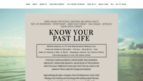What Knowyourpastlife.com website looked like in 2022 (1 year ago)