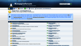 What Knoppixforum.de website looked like in 2022 (1 year ago)
