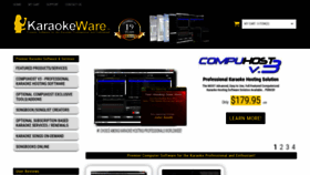 What Karaokeware.com website looked like in 2022 (1 year ago)