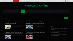 What Kshow123online.com website looked like in 2022 (1 year ago)