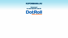 What Kuponmania.hu website looked like in 2022 (1 year ago)