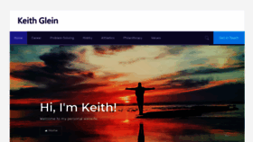What Keithglein.com website looked like in 2022 (1 year ago)