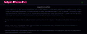 What Kalyan-matka.net website looked like in 2022 (1 year ago)