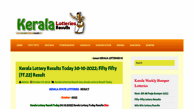 What Keralalotteriesresults.in website looked like in 2022 (3 years ago)