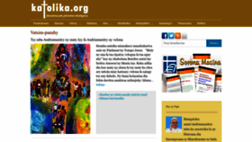 What Katolika.org website looked like in 2022 (1 year ago)