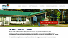What Katikaticommunity.nz website looked like in 2022 (1 year ago)