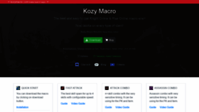 What Kozymacro.com website looked like in 2022 (1 year ago)