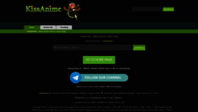 What Kissanime.la website looked like in 2022 (1 year ago)