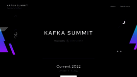 What Kafka-summit.org website looked like in 2022 (1 year ago)
