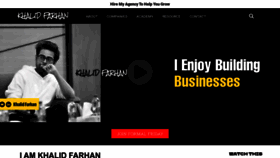 What Khalidfarhan.com website looked like in 2022 (1 year ago)