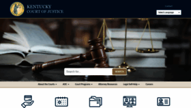 What Kycourts.gov website looked like in 2022 (1 year ago)