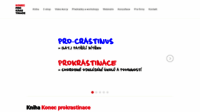 What Konec-prokrastinace.cz website looked like in 2022 (1 year ago)