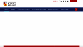 What Kaunoklinikos.lt website looked like in 2022 (1 year ago)