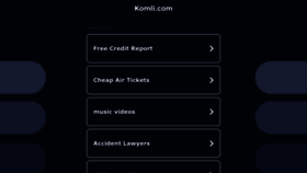 What Komli.com website looked like in 2022 (1 year ago)