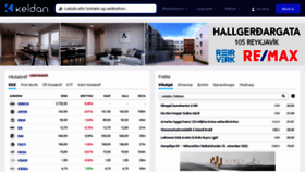 What Keldan.is website looked like in 2022 (3 years ago)