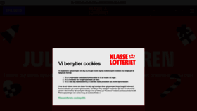 What Klasselotteriet.dk website looked like in 2022 (2 years ago)