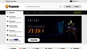 What Kopazar.com website looked like in 2022 (1 year ago)