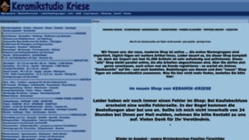 What Keramik-kriese.de website looked like in 2022 (1 year ago)