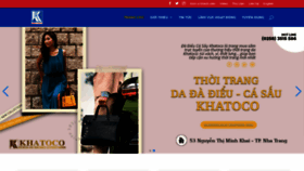 What Khatoco.com website looked like in 2022 (1 year ago)