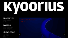 What Kyoorius.com website looked like in 2022 (1 year ago)