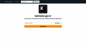What Kelimeler.gen.tr website looked like in 2022 (2 years ago)