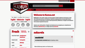 What Kamus.net website looked like in 2022 (1 year ago)