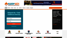 What Kiddy123.com website looked like in 2022 (1 year ago)