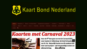 What Kaartbondnederland.nl website looked like in 2022 (1 year ago)