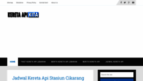 What Keretaapikita.com website looked like in 2022 (1 year ago)