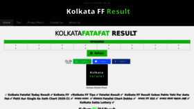 What Kolkataffresult.com website looked like in 2022 (1 year ago)