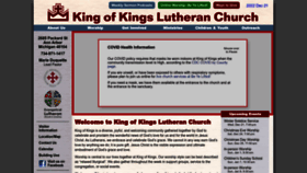 What Kingofkingslutheran.org website looked like in 2022 (1 year ago)
