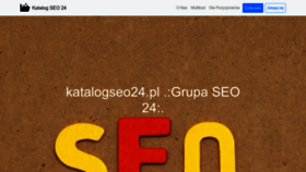 What Katalogseo24.pl website looked like in 2022 (1 year ago)