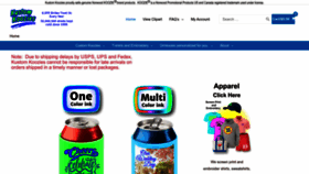 What Kustomkoozies.com website looked like in 2022 (1 year ago)
