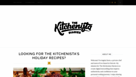 What Kitchenistadiaries.com website looked like in 2023 (1 year ago)