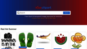 What Kissclipart.com website looked like in 2023 (1 year ago)