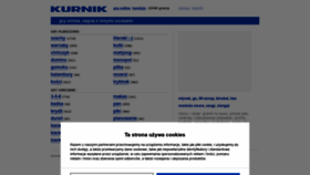 What Kurnik.pl website looked like in 2023 (1 year ago)