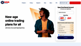 What Kotaksecurities.com website looked like in 2023 (2 years ago)