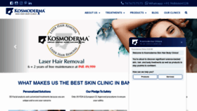 What Kosmoderma.com website looked like in 2023 (1 year ago)