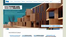 What Knauf.it website looked like in 2023 (1 year ago)