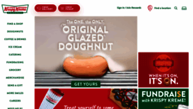 What Krispykreme.com website looked like in 2023 (1 year ago)