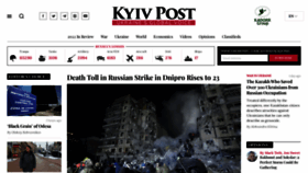 What Kyivpost.com website looked like in 2023 (1 year ago)